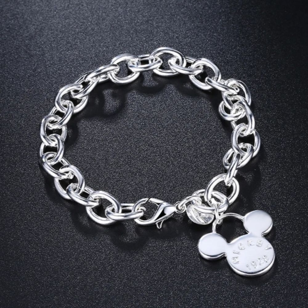 Disney's Mickey Mouse Silver Plated Bracelet